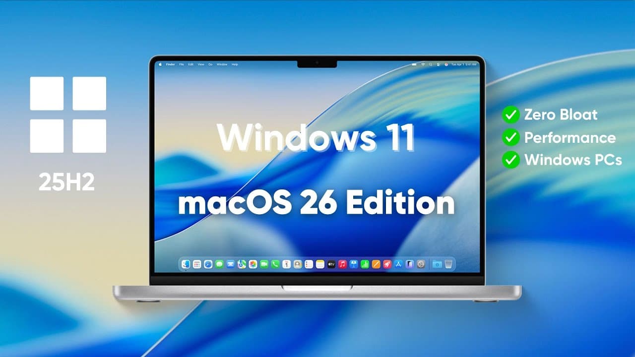 Windows 11 : macOS 26 Edition