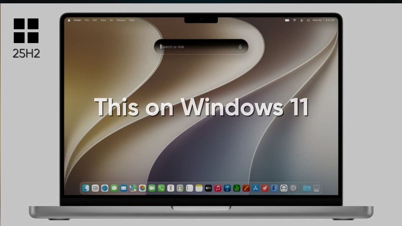 Windows 11 macOS 27 Golden Gate Edition